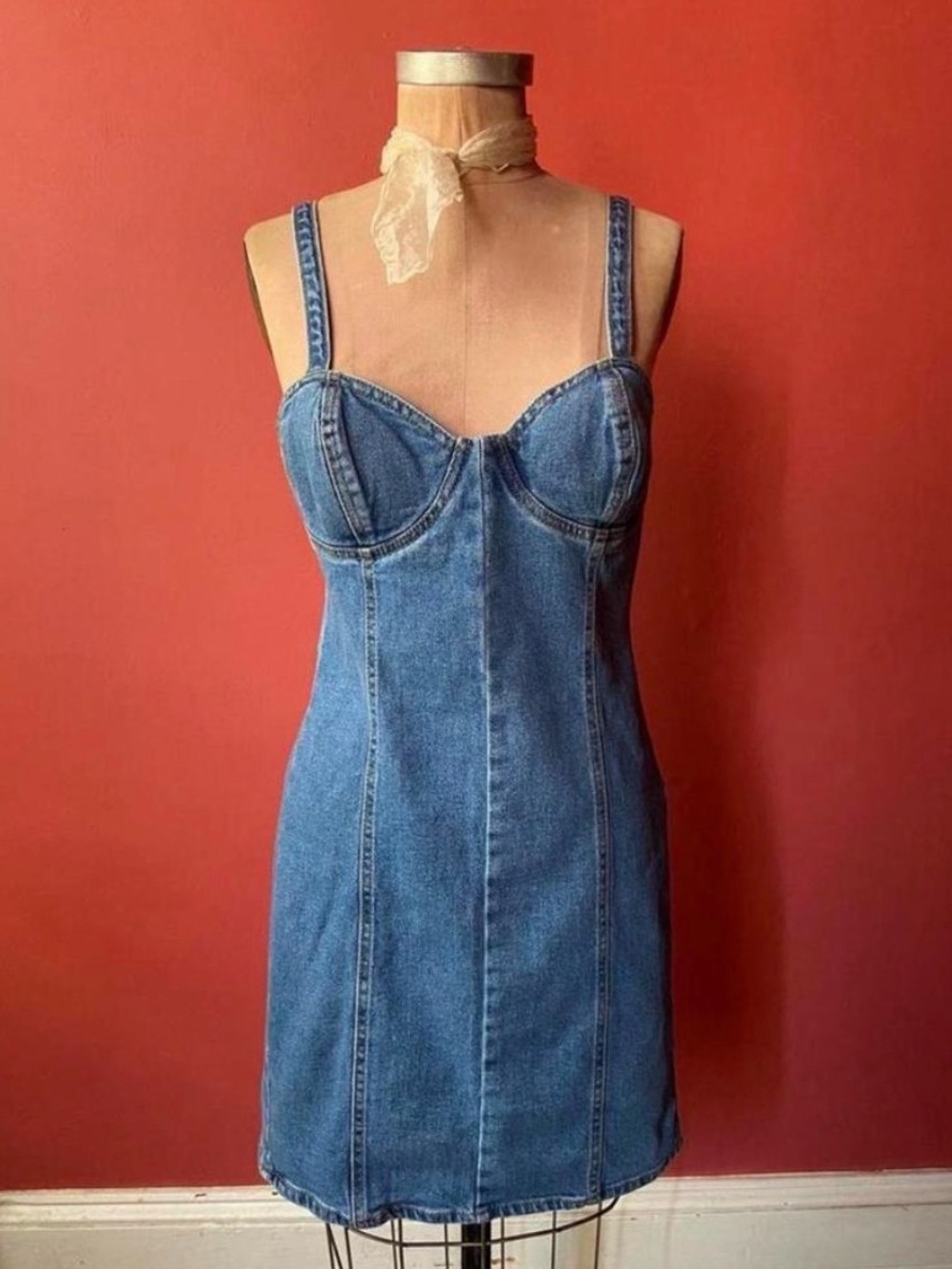 STEVE MADDEN DENIM DRESS SZ M